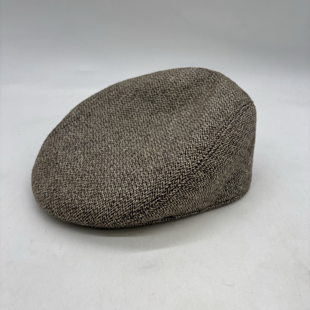 Vintage Ornella Wool Hat Mens Large Polyester Flat cap Made in Italy Paperboy